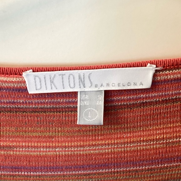 Diktons Barcelona Art to Wear Colorful Mixed Print Cardigan - L - Picture 9 of 10